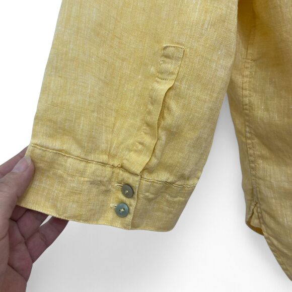 Chico's Yellow Button Down Shirt - Picture 12 of 15
